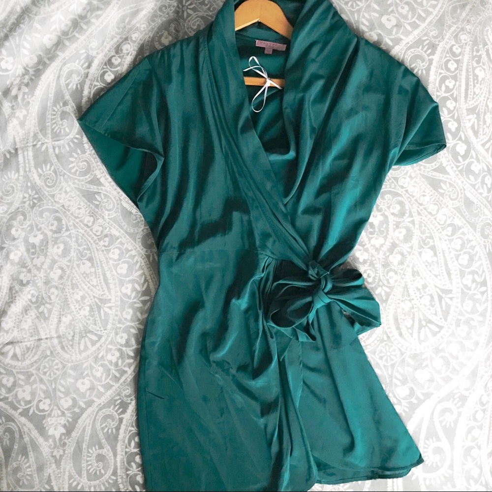 NWOT Calypso St. Barth Silk Wrap Dress